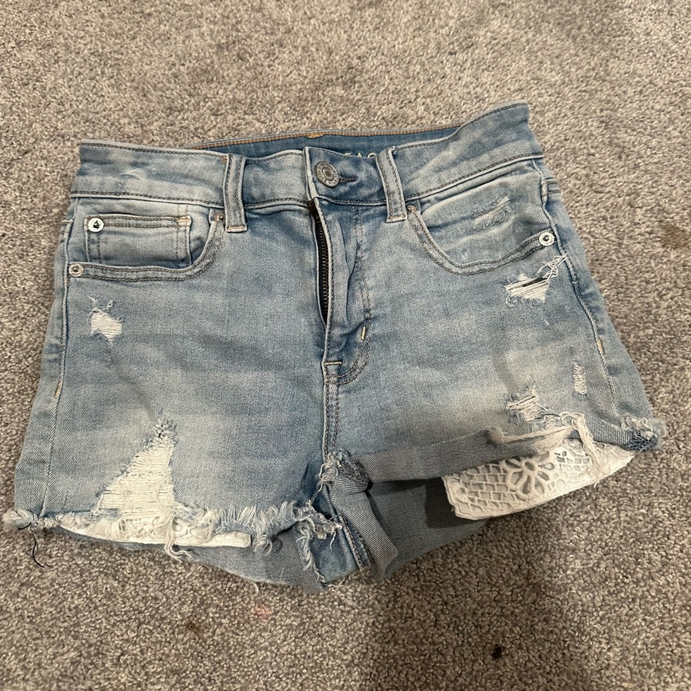 American Eagle Jean Distressed Shorts